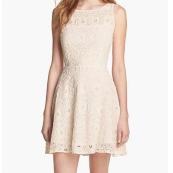 BB DAKOTA Renley Lace Fit & Flare Minidress - Picture 2 of 3